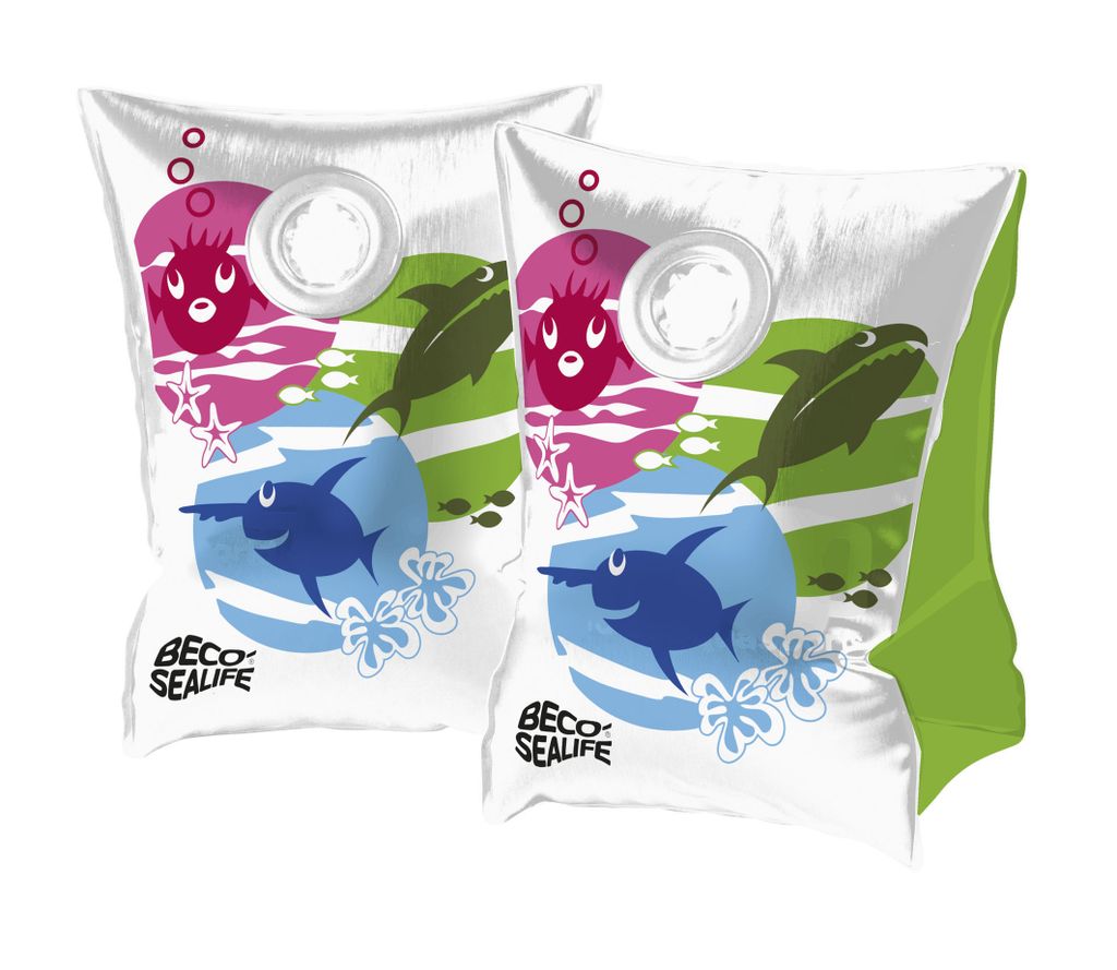 BECO Schwimmflügel Sealife Fischmotive mehrfarbig Produktbild 