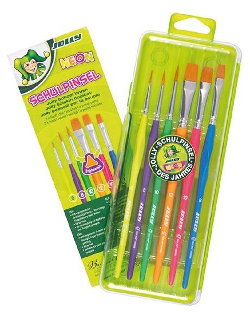 JOLLY 9460-0007 JOLLY NEON Pinsel-Set 6-teilig Obrázok produktu 