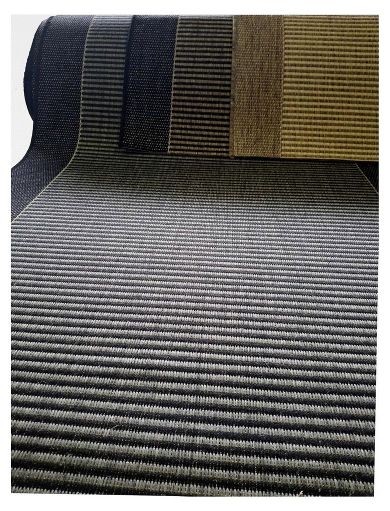 Teppichläufer Rom auf Maß Meterware Flurteppich flach gewebt 100 cm breit mit Kettelkante (beige, 100 x 400 cm)