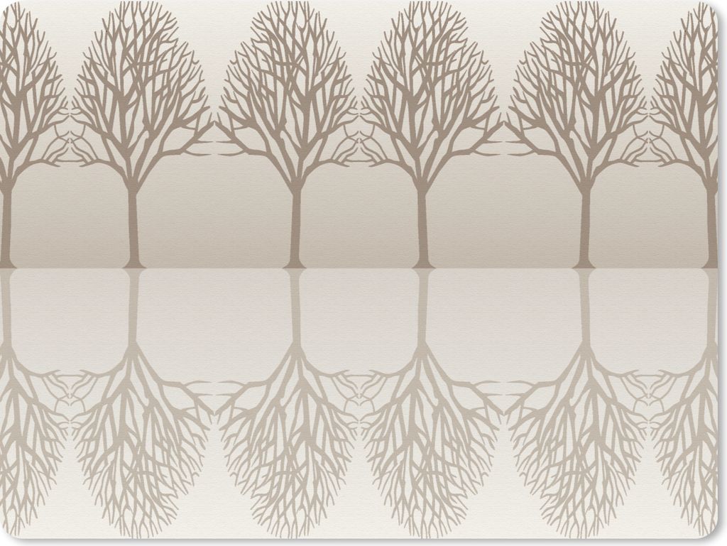 MuchoWow Mauspad Mousepad Design - Bäume - Wald 23x19 cm - Mousepads - Maus Mat - Pad - Mausunterlage - Schreibtischunterlage - Mauspad