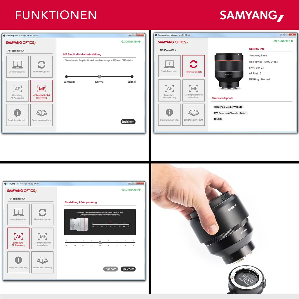 Samyang Lens Station pour optimiser vos objectifs autofocus Sony E - 3