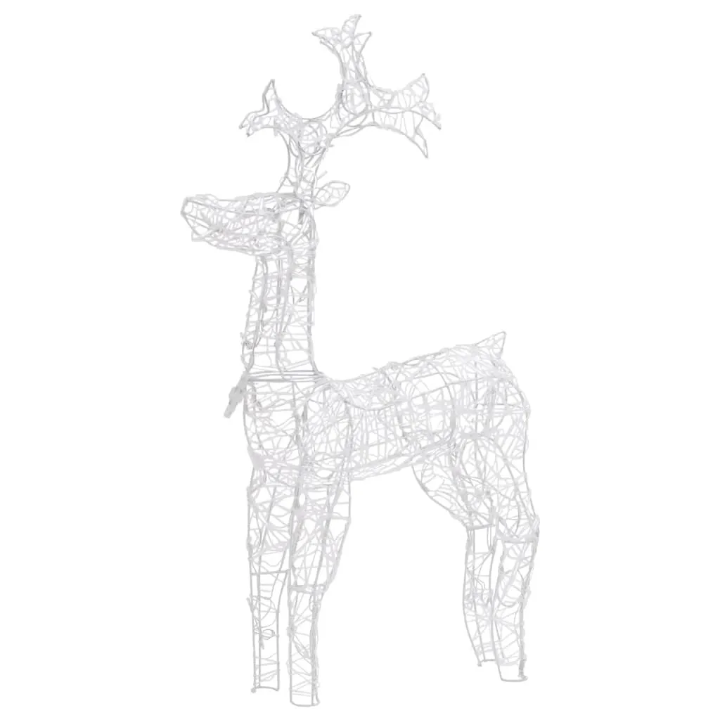 Renne de Noël Acrylique vidaXL avec 90 LED Basse Consommation 100 cm