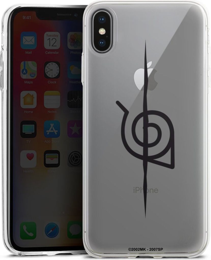 DeinDesign Slim Hülle für Apple iPhone Xs Max Silikon Case Ultra Dünn Handyhülle Naruto Shippuden Sasuke Konoha
