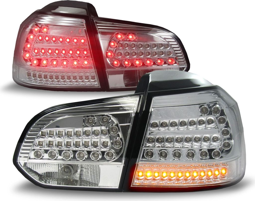 Original JOM LED Rückleuchten Silver Edition SET für VW Golf 6 VI MK6 Limousine