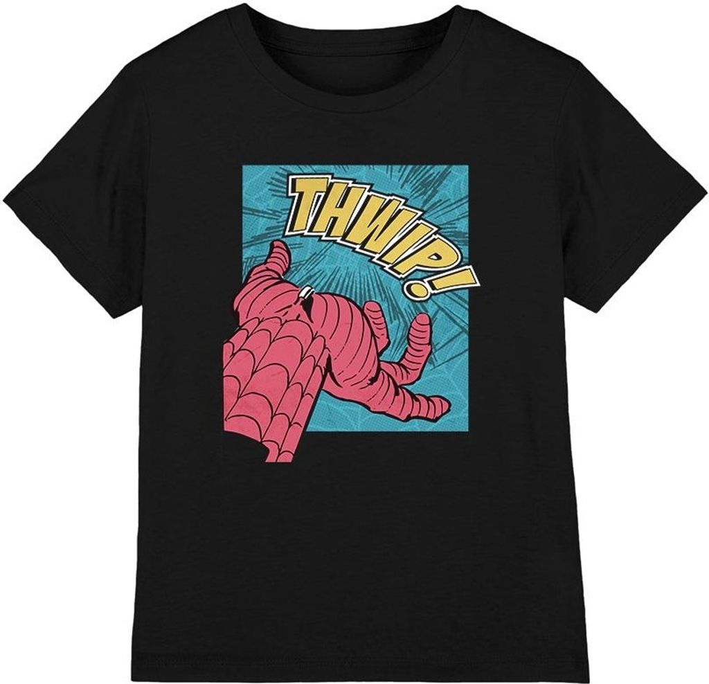 Spider-Man - "Thwip" T-Shirt für Kinder TV3194 (104) (Schwarz)