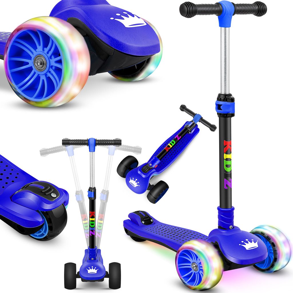 KIDIZ® Roller X-Pro2 Dreiradscooter faltbar, PolyurethanLED Produktbild 