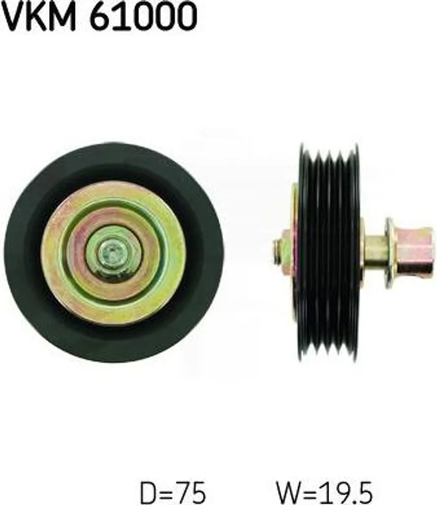 SKF VKM 61000 Rouleau de Guidage OE 8844017010 pour Courroie Toyota
