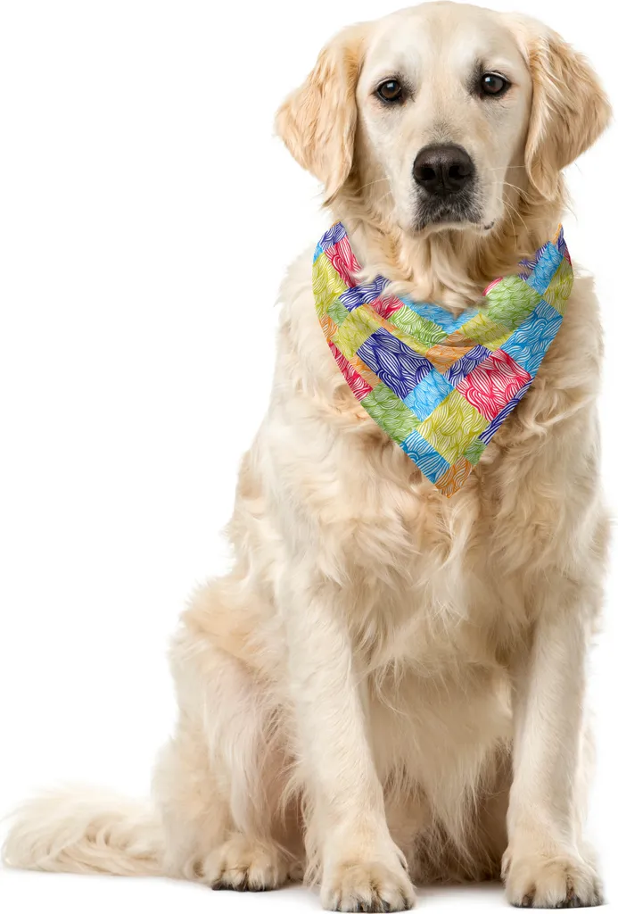 OFFERTA Bandana Pet ABAKUHAUS Floral - 40x40cm Style Unico per il tuo Pet