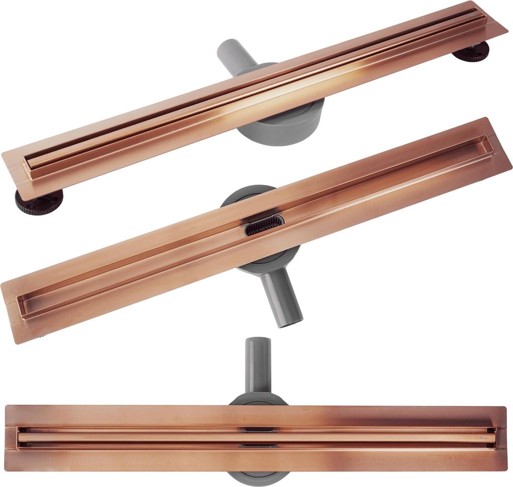Rea Duschrinne Neox Slim Pro 700 Brush Copper