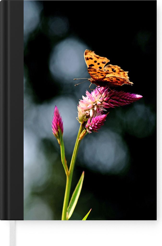 MuchoWow Notizbuch Tagebuch Haushaltsbuch Notebook A5 Schmetterling - Blumen - Insekten - Notizblock - Notizheft - Notebook - Schreibblock - Papier