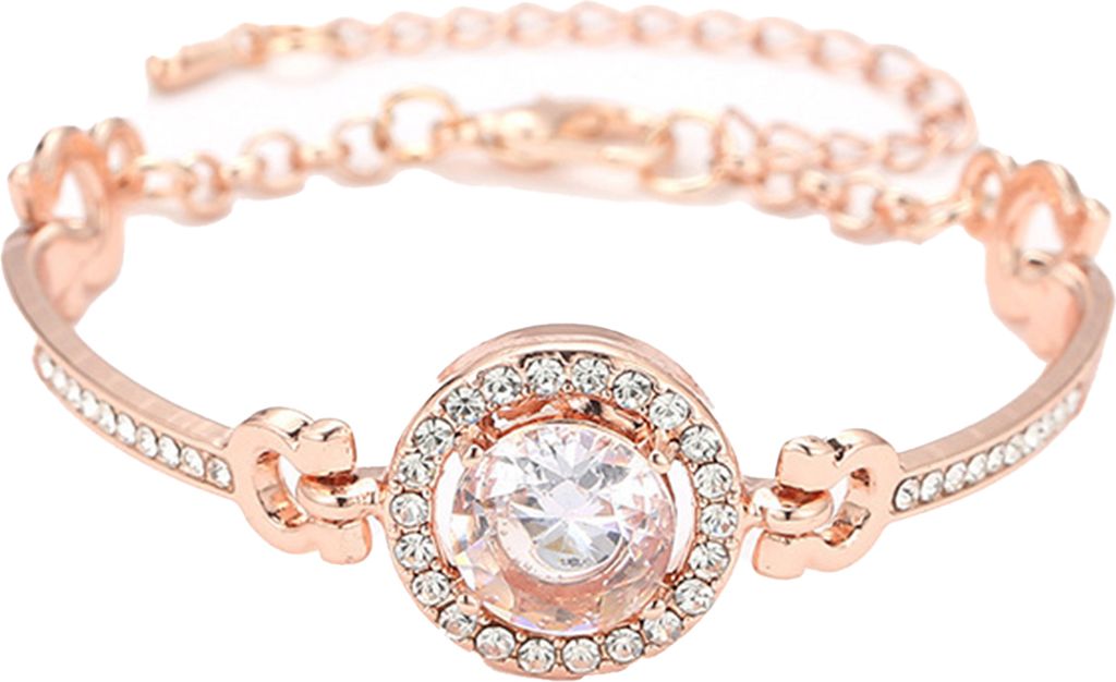 Damen-Armband, glitzernde, lebendige Farben, Karabinerverschluss, verstellbar, mit Verlängerungskette, Legierung, glänzendes Strass-Armband, Dame...