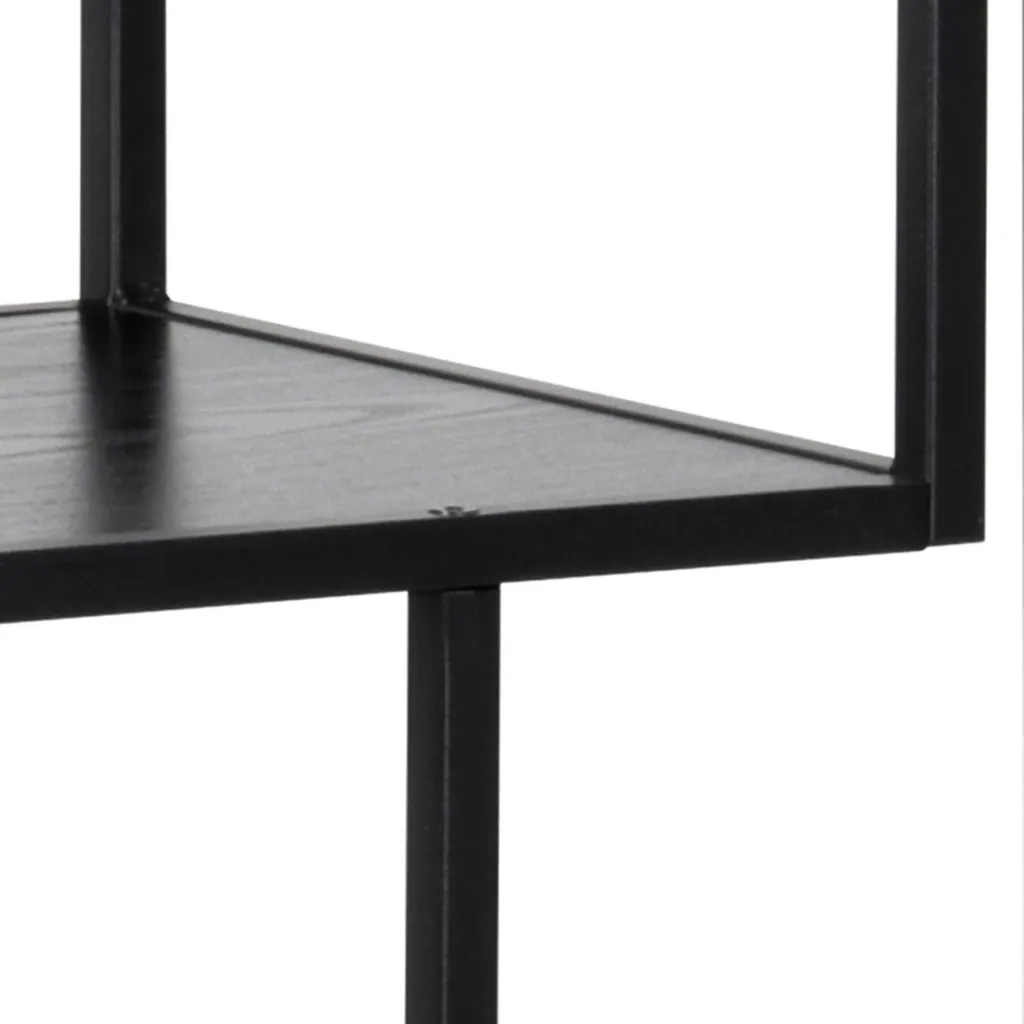 Sea bibliothèque 3 tablettes noir - Étagère de rangement moderne - 16