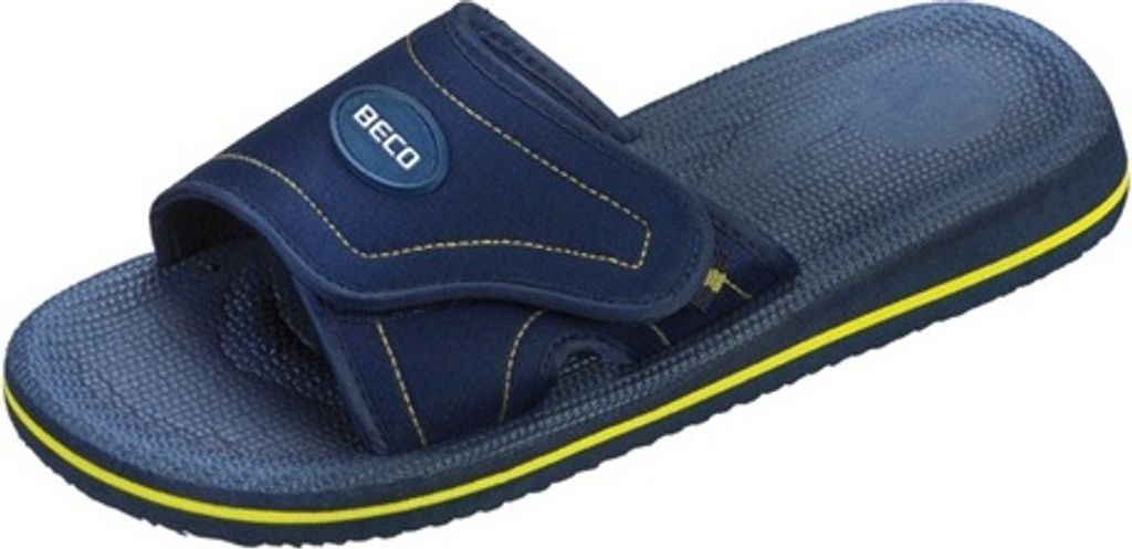BECO Slipper, uni blau/gelb blau/gelb 42 Produktbild 1