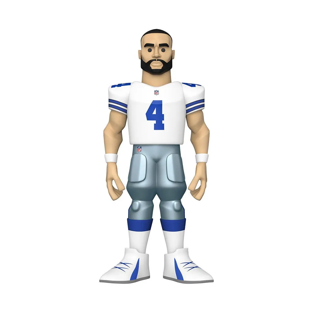 Cadeau Idéal Fan NFL Dak Prescott Funko Gold 12" Edition Spéciale Pro