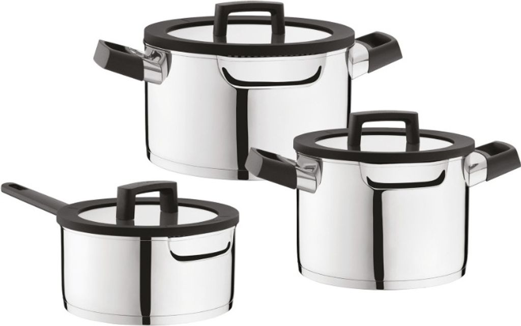 Downdraft-Pfannenset, 3-teilig, Edelstahl - BergHOFF Produktbild 
