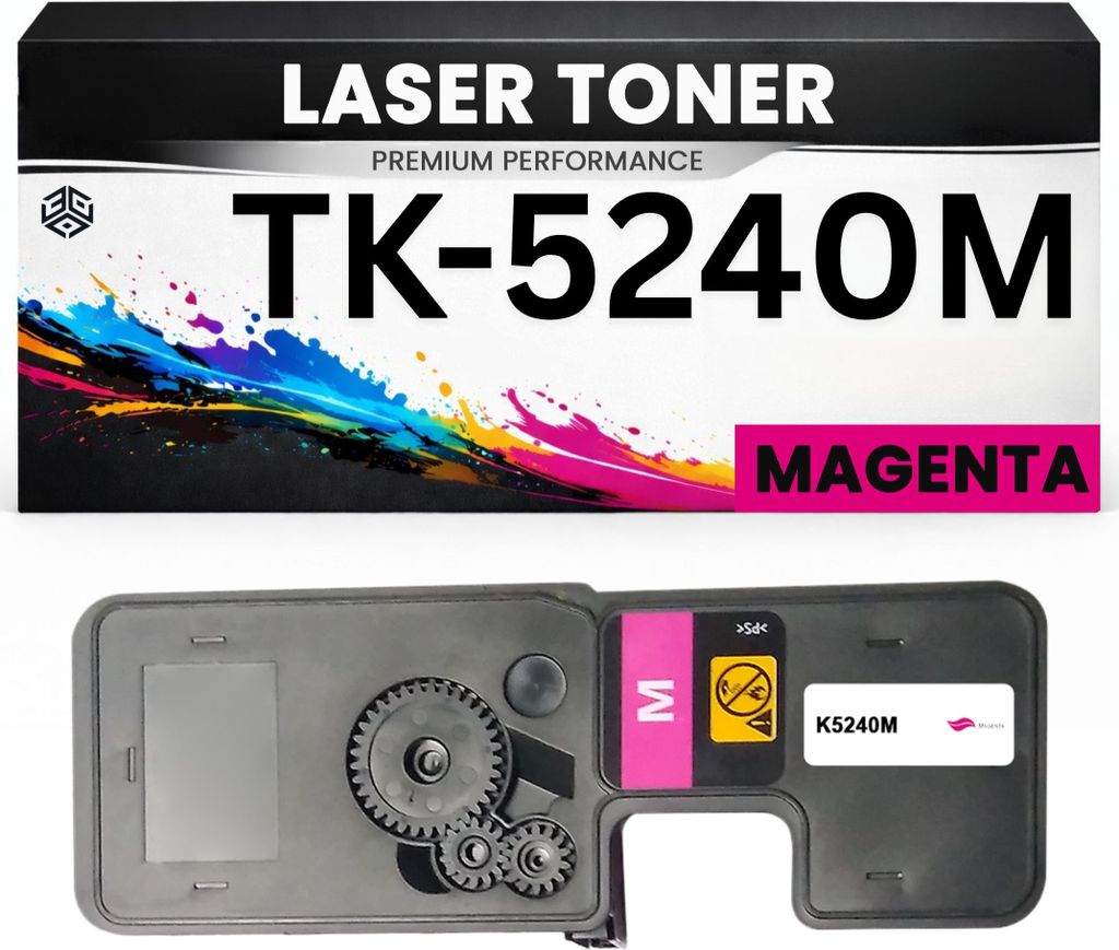 New Build Toner-Kit, ersetzt Kyocera TK-5240M, ca. 3.000 Seiten, magenta