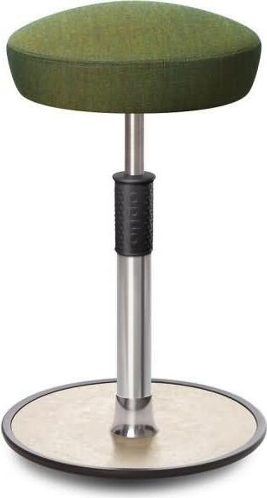 Sitz- Stehhocker Free Tall Hutsitz kvadrat Remix Olive chrom /cremeweiß.