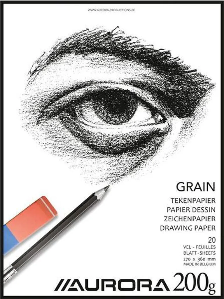 Papier dessin Aurora 200g : Ne gondole pas, Format 27x36 cm - Lot de 10