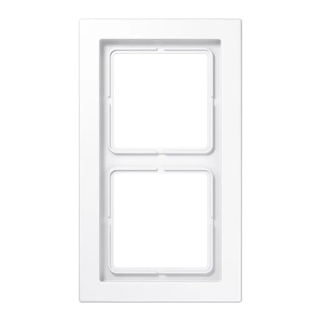 Remplacer enjoliveur rayé : Touche double Jung LSD 982 WW blanc alpin