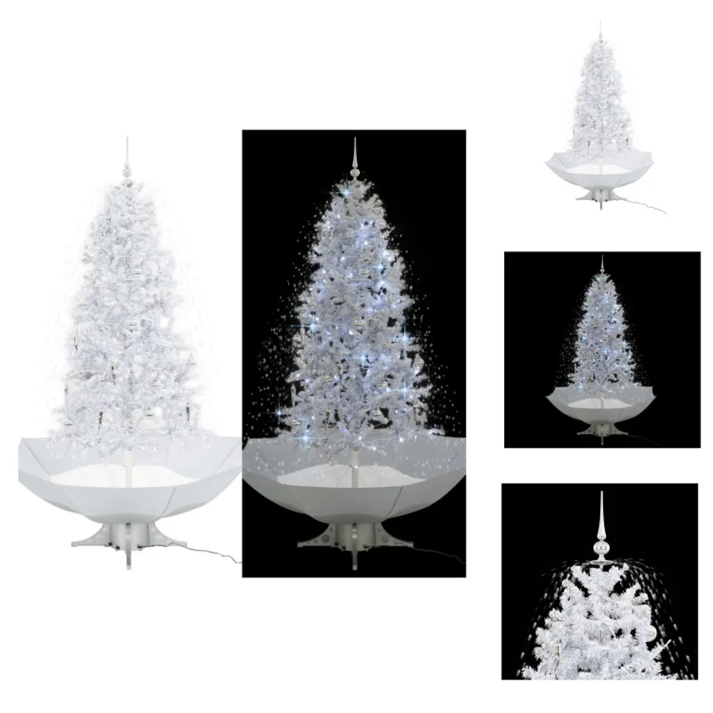 Sapin de Noël neige 190 cm : fini les aiguilles avec ce pied stable