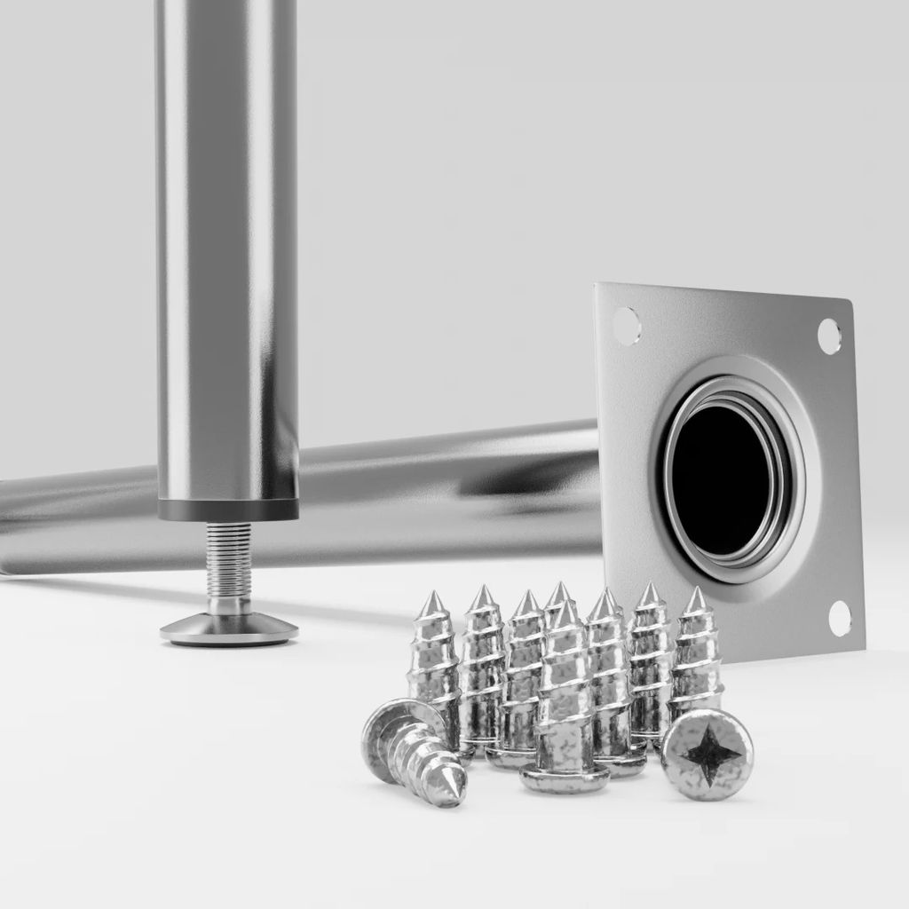 Set 4 Sottobicchieri In Feltro 5 Mm, Motivo Floreale Grigio Scuro, 20 Cm Rotondi - Proteggi Tavolo, Termici, Taglio Laser - 6