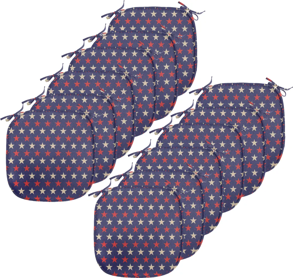 Coussins de Chaise Anti-Glisse et Anti-Taches 40x40cm - Lot de 12 USA