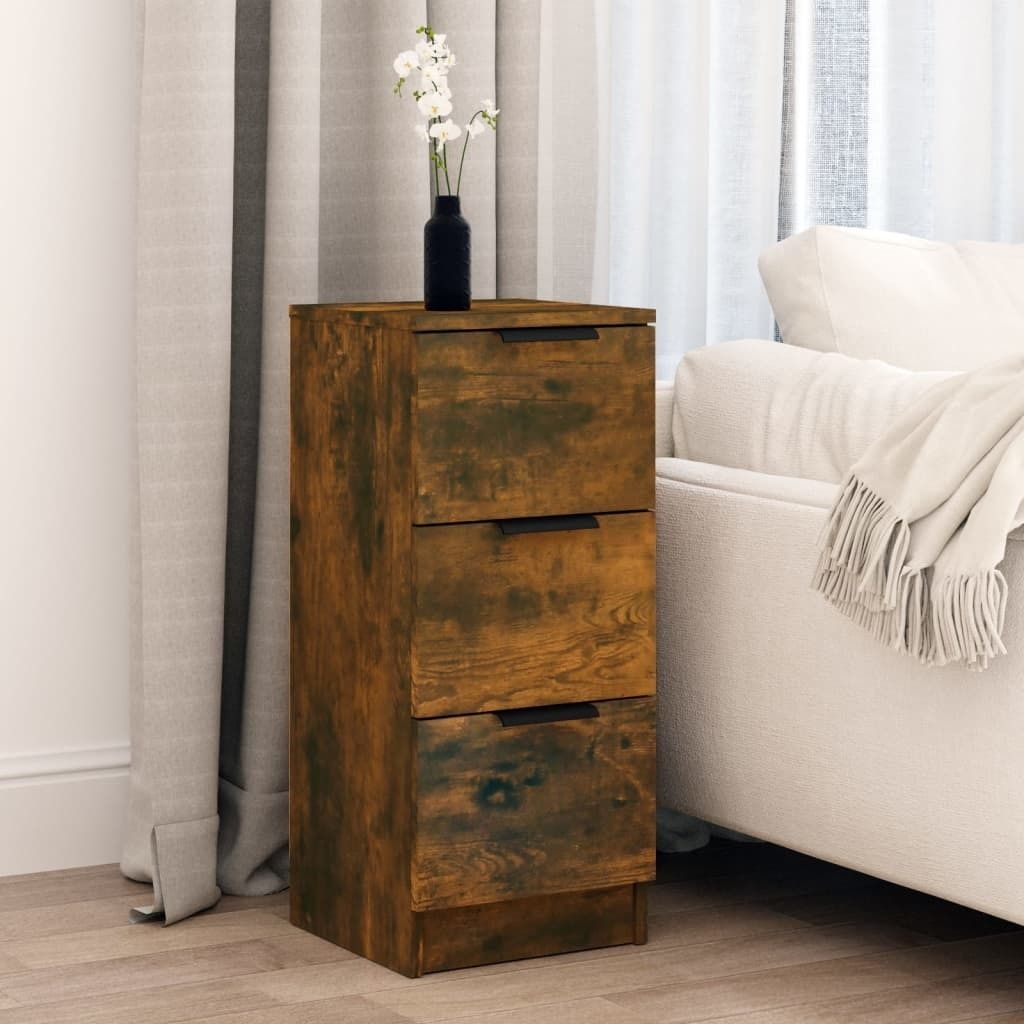 “2026 Modern“ Sideboard Räuchereiche 30x30x70cm Holzwerkstoff - Designermöbel 943831 - Kommoden