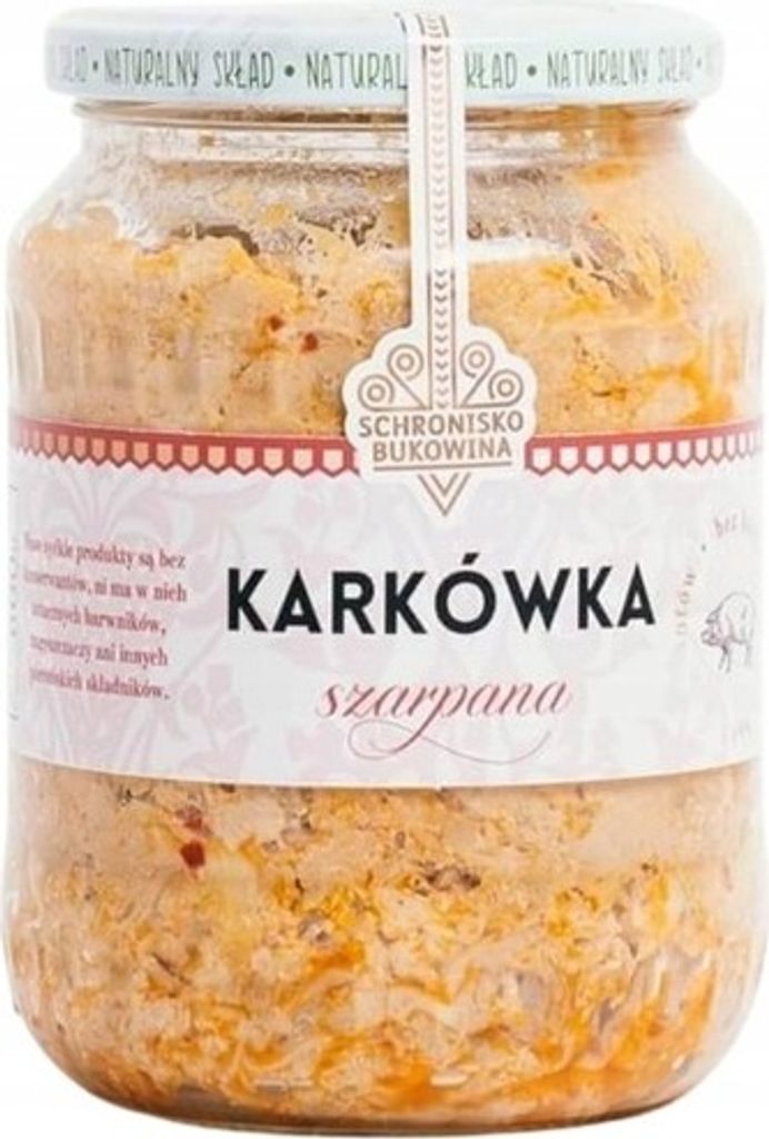 Szarpana karkówka pasteryzowana - Schronisko Bukowina Zdjęcie produktu 