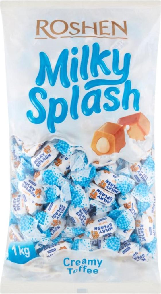Roshen Cukierki Toffi z Nadzieniem Mlecznym Toffee Słodka Zdjęcie produktu 