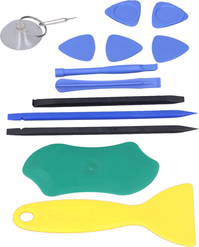 Elektronik-Reparaturwerkzeug PVC Kunststoff Spudger Öffnung Hebeleisen Dreieckige Blatt Saugnapf Kit