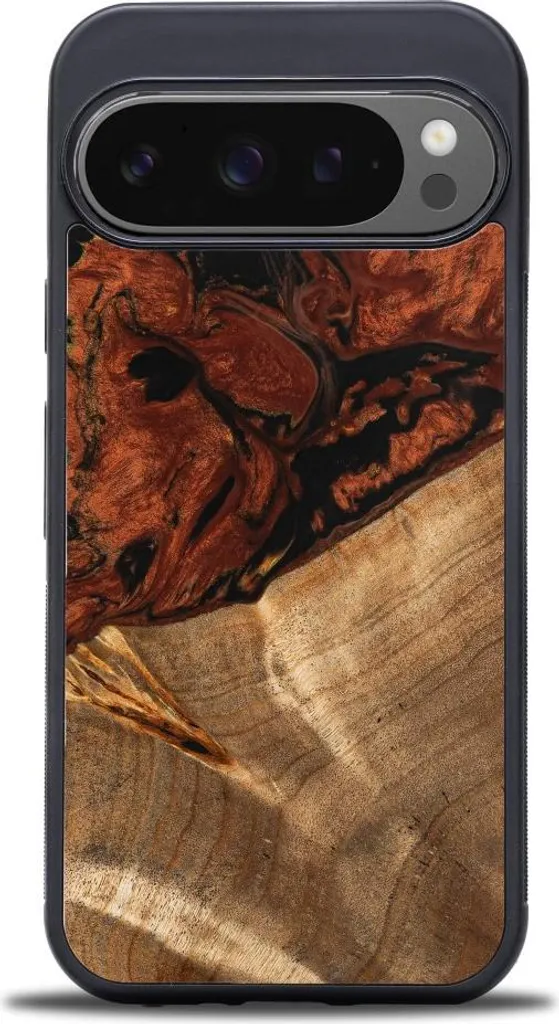 Bewood Fuoco: Cover Esclusiva Legno e Resina per Google Pixel 10