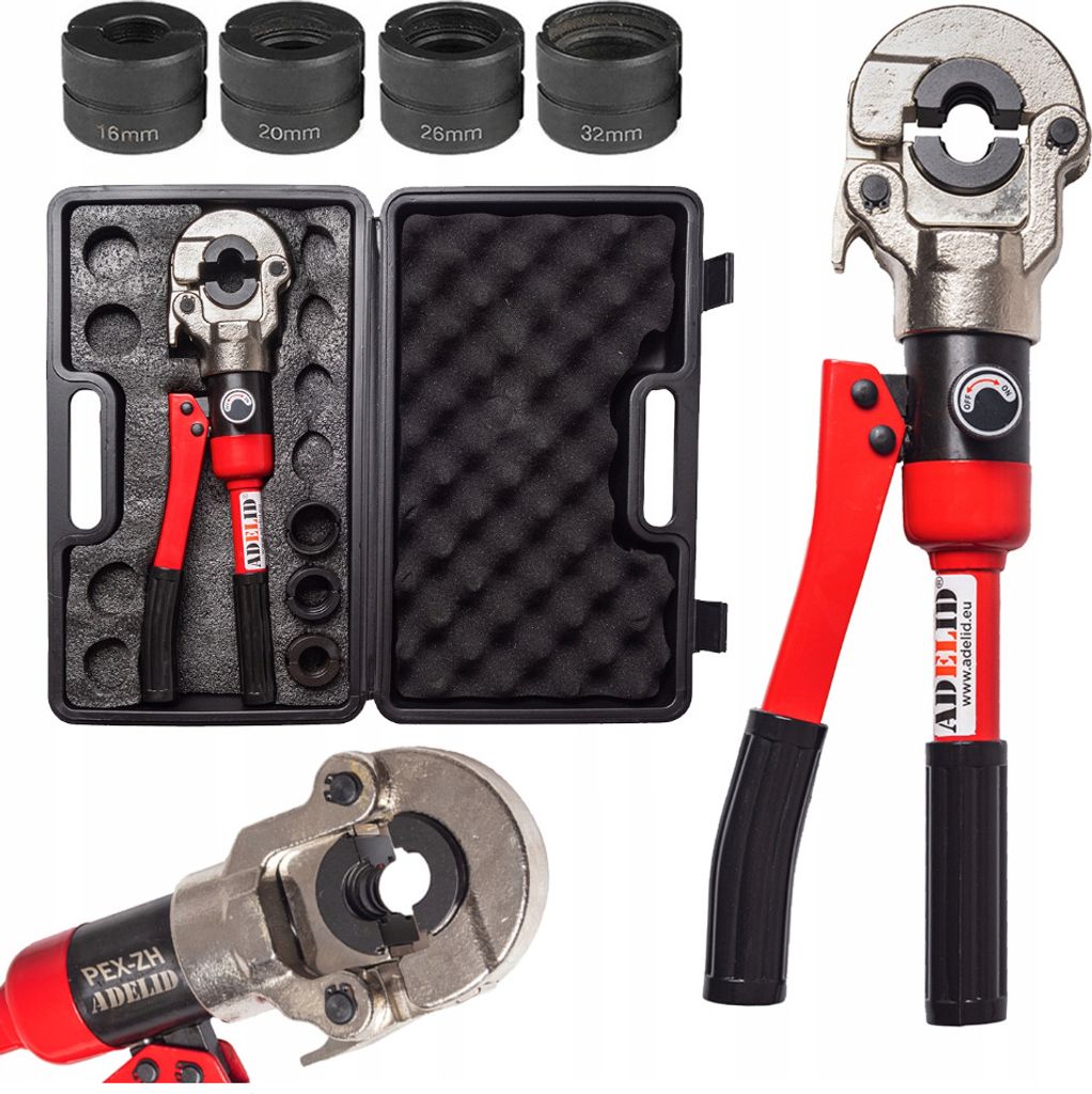 Rohrpresszange 8T Hydraulisch - 16-32mm Für Verbundrohre