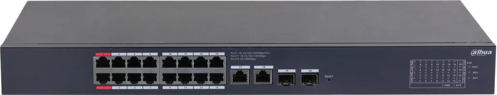 Commutateur Dahua CS4220-16GT-135 switch de réseau Gigabit à 16 ports