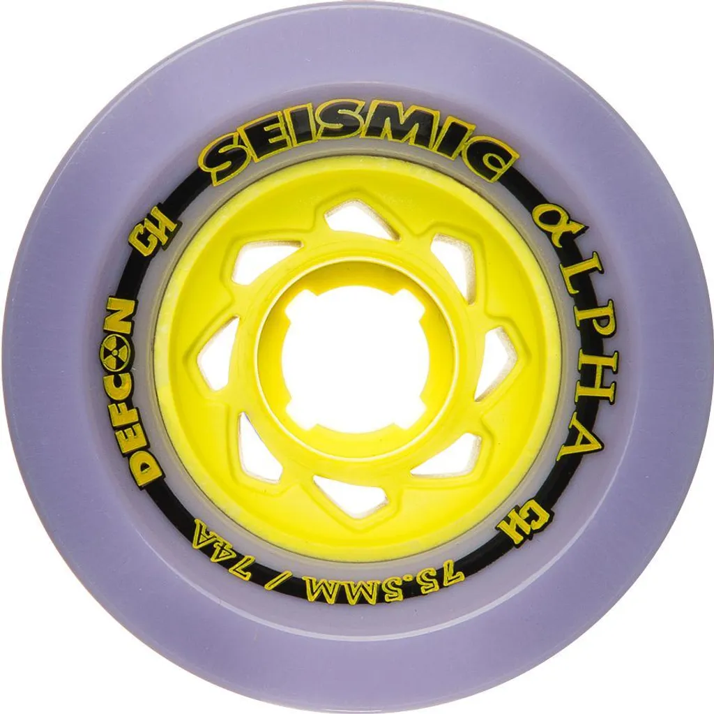 Roues Skateboard Descente Seismic Alpha 75.5mm 74a pour Grip et Vitesse