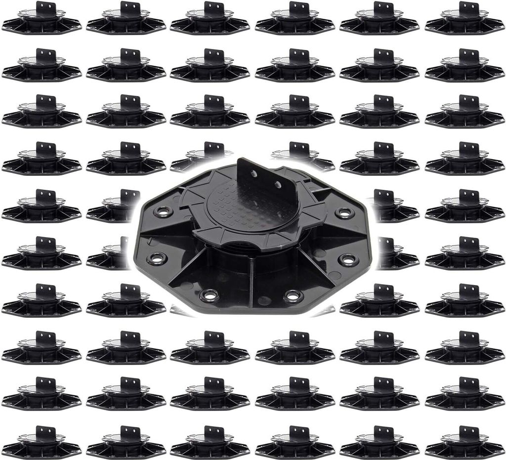 XPOtool Set 60x Stelzlager für Terrassen, 2700kg, 18-28mm, Produktbild 
