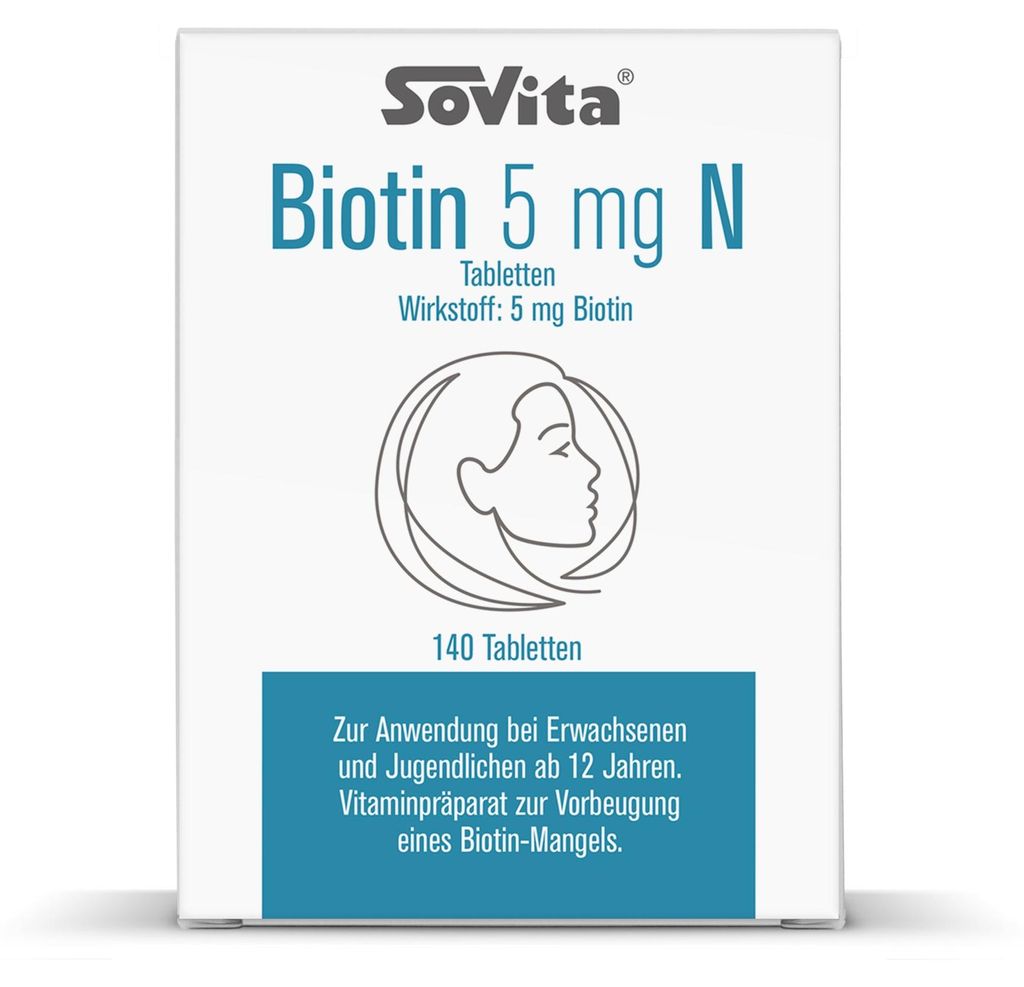 Sovita Biotin 5 mg N Tabletten 140 St Produktbild 