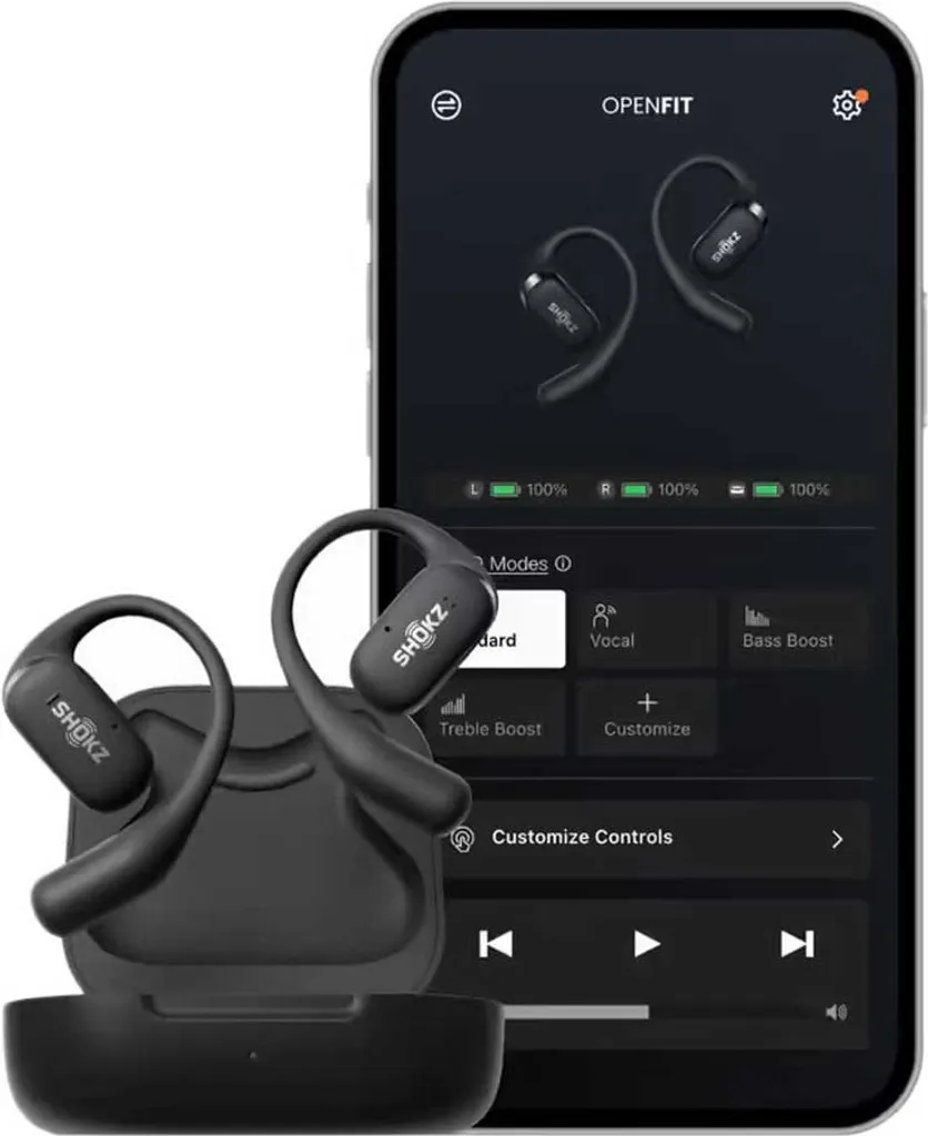 Offerta Shokz OpenFit Nero | Auricolari a Clip Bluetooth Originali - 29