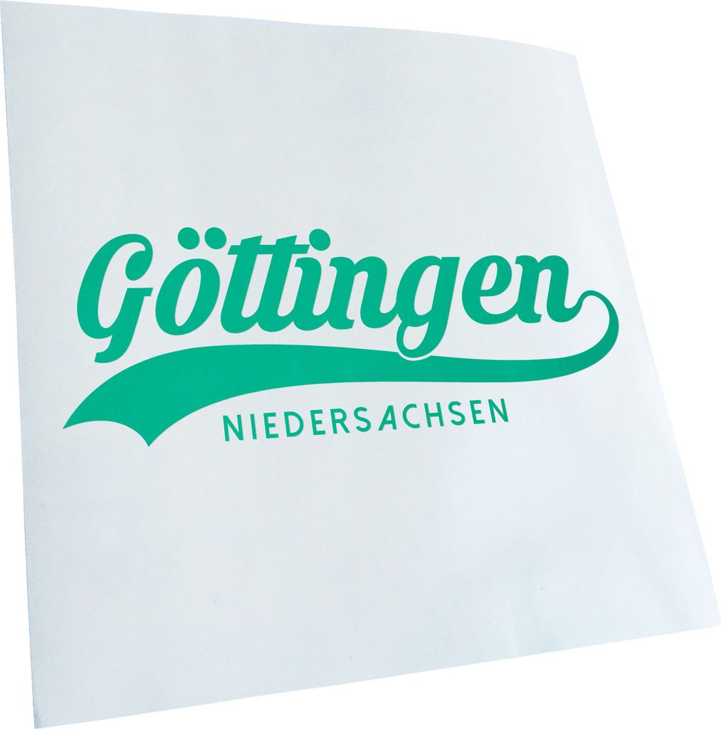 Kiwistar - Autoaufkleber - Göttingen Niedersachsen - Türkis - 24x8cm - Aufkleber für Auto, Laptop, Fahrrad, LKW, Motorrad mehrfarbig JDM Decal R...