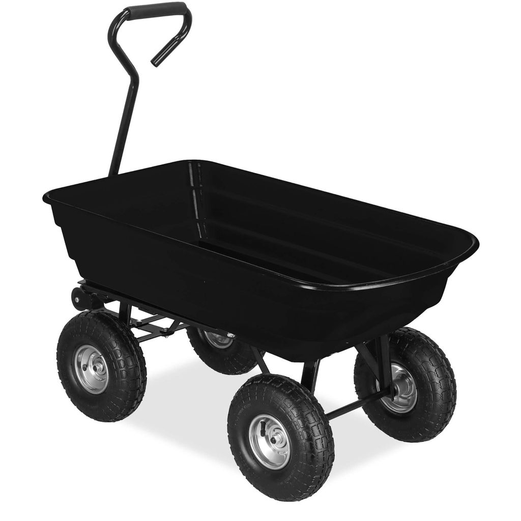 Bollerwagen mit Kippfunktion Handwagen Transportwagen Gartenwagen mit Griff Tragfähigkeit bis zu 250 kg