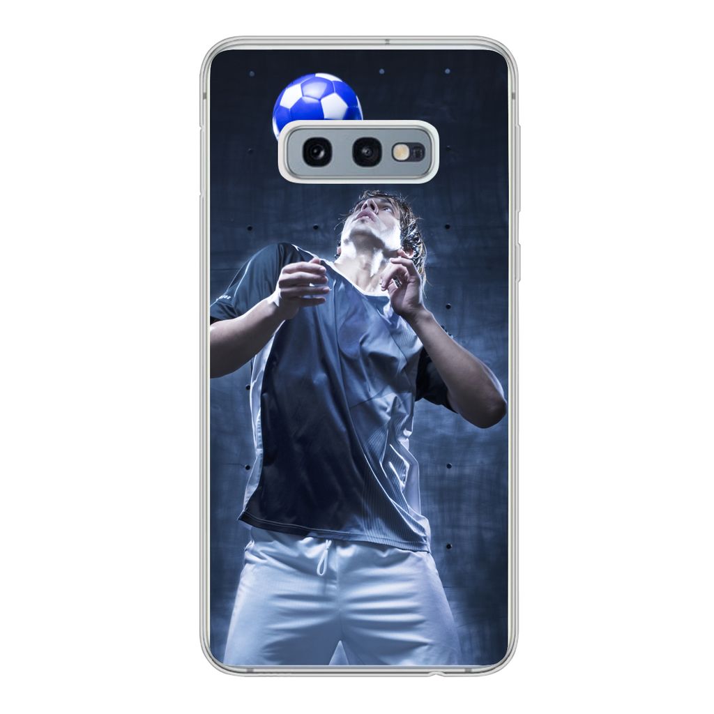 MuchoWow Handyhülle Schutzhülle Hülle für Samsung Galaxy S10e Hochbegabter Fußballer Silikon Softcase Handy Hülle - Handy