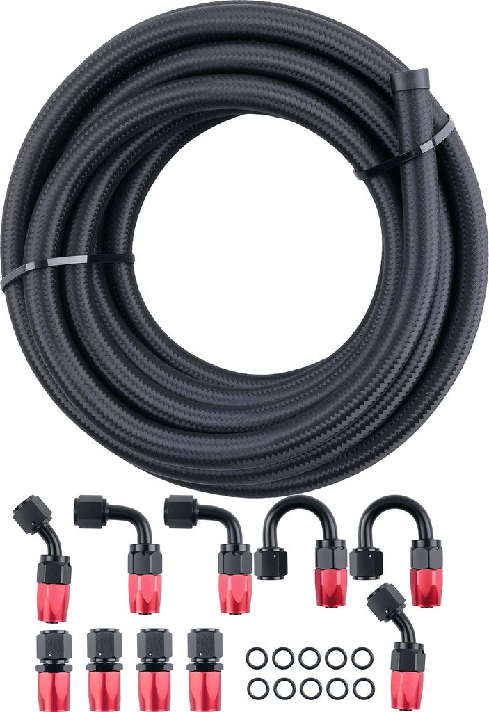 16.4FT AN6-6AN Geflecht-Kraftstoffschlauch + Produktbild 
