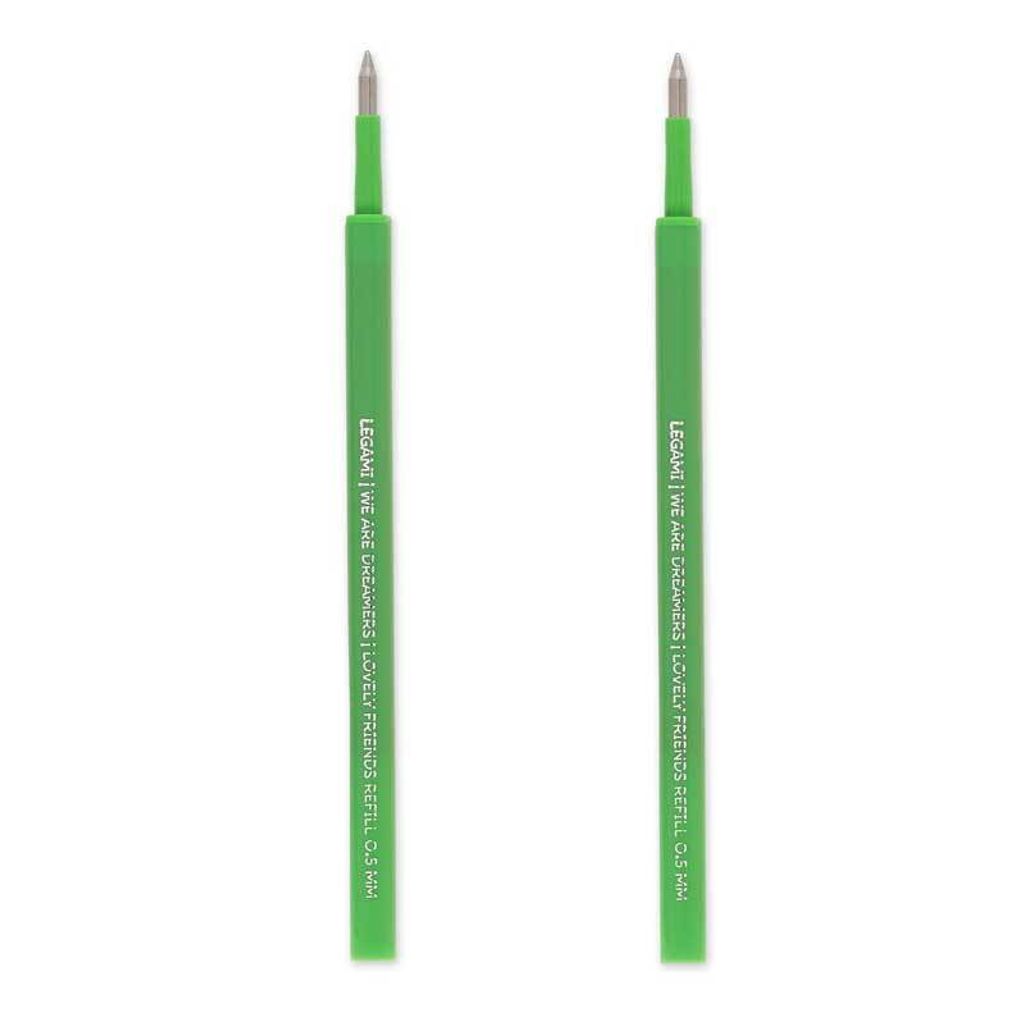 Legami Gelstift 2 Ersatzpatronen - LOVELY FRIENDS REFILL SET - GREEN