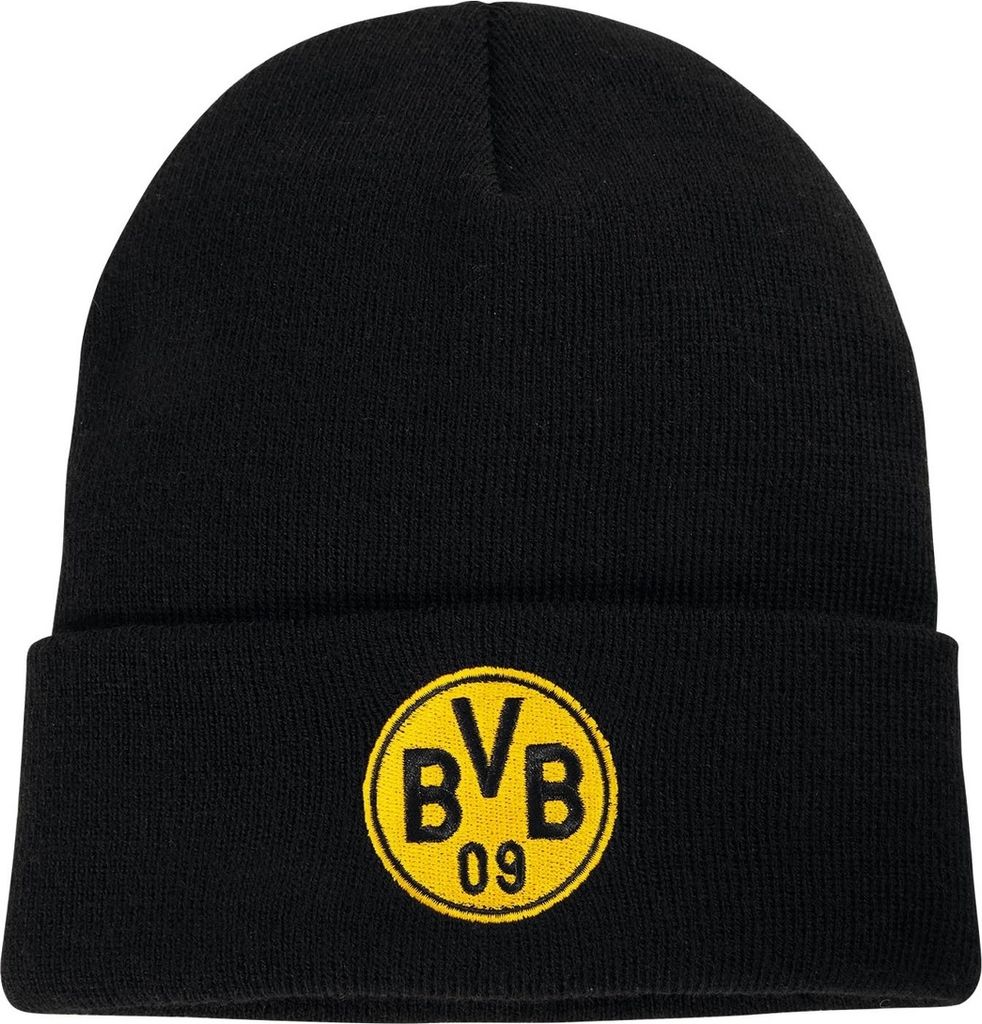 Borussia Dortmund BVB Logo Beanie schwarz Produktbild 1