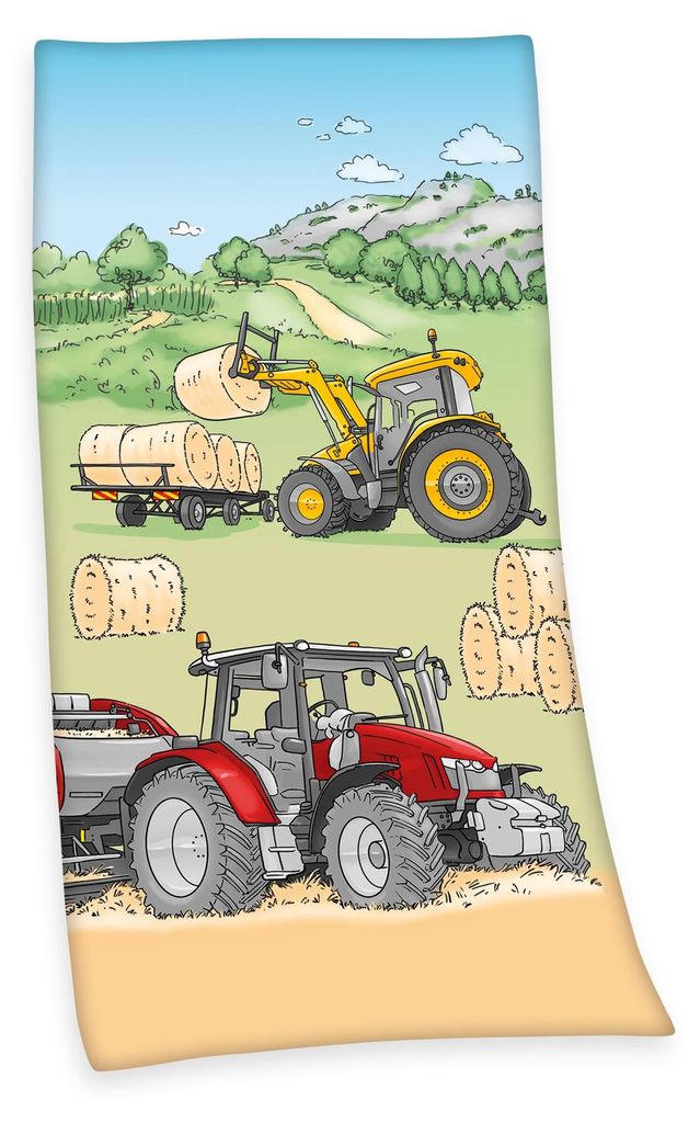 "Traktor ( HERDING Young Collection )" Badetuch / Produktbild 