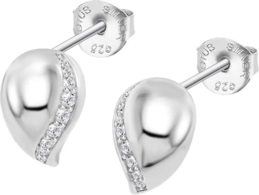Paar Lotus-Silberohrringe, 925Er Silber Lp3779-4/1