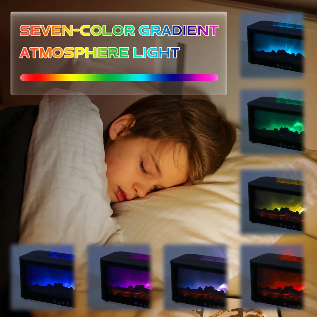 Diffuseur d'aromathérapie ultrasonique modèle A avec 7 LED colorées - 5