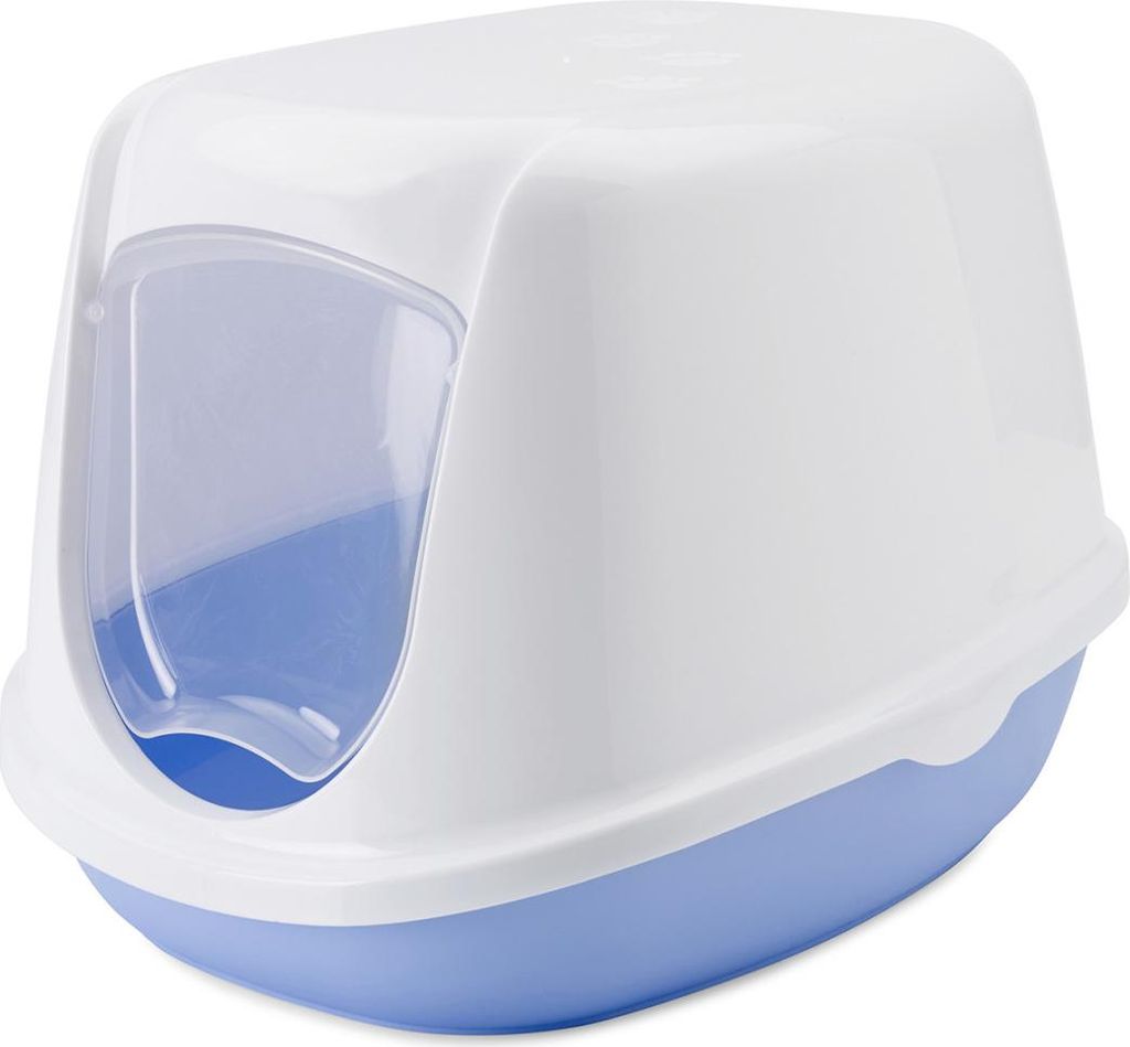 Nobby Katzentoilette Ducheese sweet blau/weiß Produktbild 