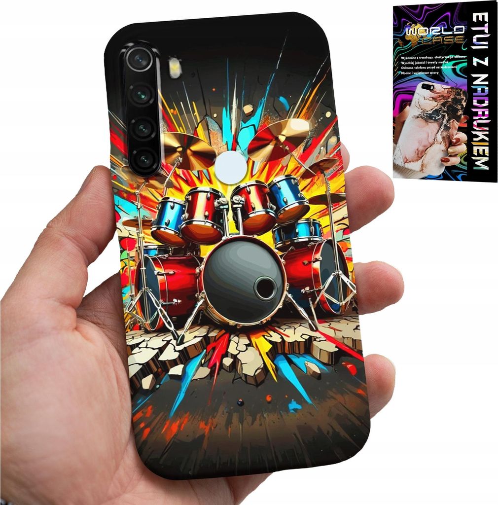 Gehäuse Für Xiaomi Note 8T - Rock Drums Rock & Roll + Film