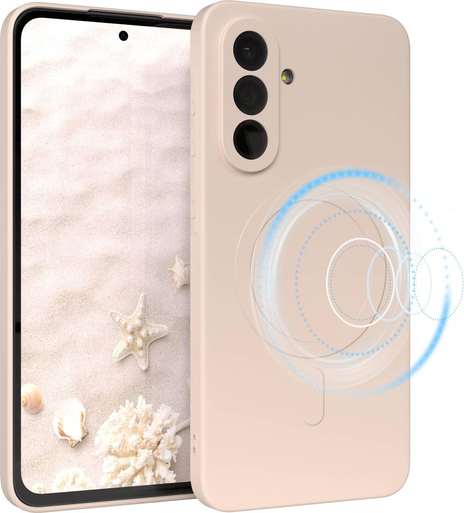 EAZY CASE - Silikonhülle magnetisch für Samsung Galaxy A36, Hülle Silikon, weich stoßfeste Magnet Handyhülle, Schutzhülle mit Kameraschutz, T...
