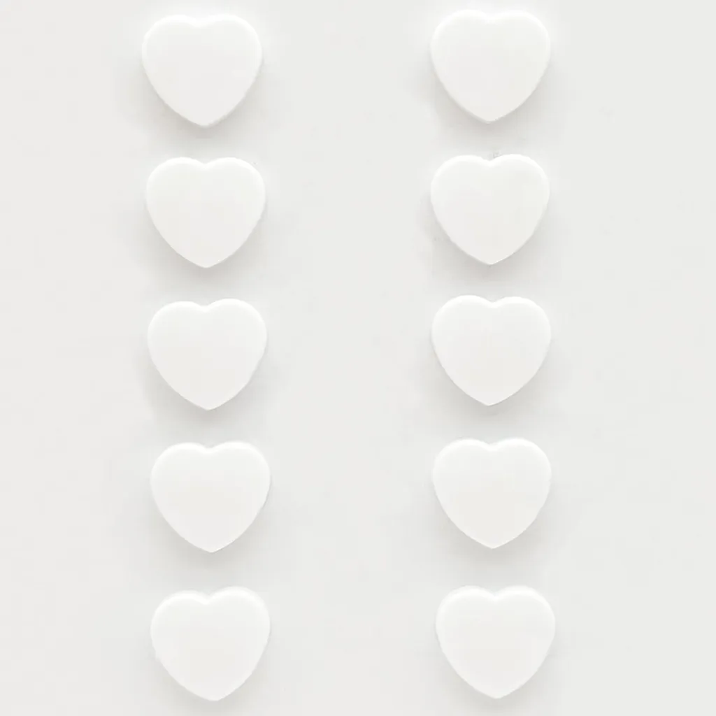 Aimants de réfrigérateur blancs haute puissance, lot de 10 petits magnets